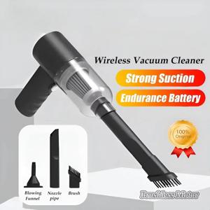 9000Pa 무선 자동차 진공 청소기 USB 충전 1200mAh 휴대용 청소 기기 미니 습식 및 건식 진공 청소기 가정용