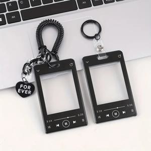 Ins 스타일 미니멀리스트 사진 카드 홀더 Y2K 스타일 아이팟 터치 모양의 3 인치 Purikura 사진 스티커 프레임 커플 아이돌 포토 카드