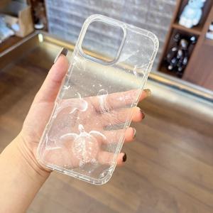 아이폰 16 15 14 13 12 11 Pro 16E 15Pro 16Pro Max X XS Max XR SE2 7 8 Plus용 해변 카우보이 바다 투명 케이스