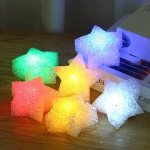별 휴대용 LED 조명, 귀여운 아크릴 별 모양 야간 조명, 미끄럼 방지 밴드 라이트 램프, 댄스 공연 무대 사진 소품