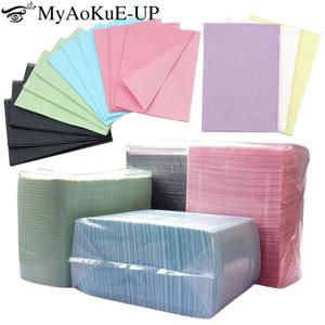 125PCS 문신 테이블 커버 방수 클린 패드 일회용 문신 네일 DIY 코튼 플러시 종이 식탁보 네일 아트 미용 도구
