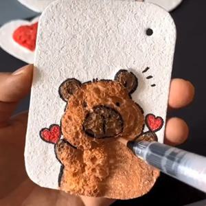 DIY 폼 질감 페인팅 종이, 어린이 크리에이티브 3D 아트 매직 드로잉 도구, 어린이 교육 장난감 선물, 페이셜 클렌징 스폰지, 10 개