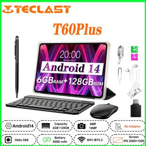 새로운 태블릿 Teclast T60 Plus 12인치 MTK Helio G88 8코어 CPU 6GB RAM 16GB ROM 안드로이드 14 듀얼 밴드 WiFi BT5.0 8000mAh 13MP+8MP