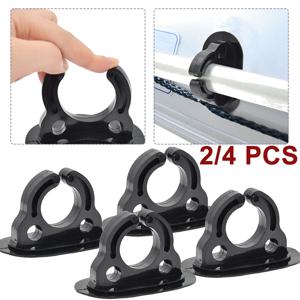 2/4 Pcs 패들 보관 홀더 플라스틱 고무 보트 패들 홀더 클립 카약 용 노 키퍼 카누 조정 보트 풍선 보트