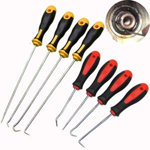 4Pcs 자동차 자동차 차량 오일 씰 스크루 드라이버 세트 O 링 제거 도구 가스켓 풀러 롱 리무버 도구 세트 자동차 자동차 선택 및 후크
