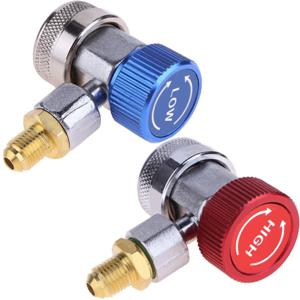 Freon-r134a 실린더 어댑터 가스 인젝터, 조절 가능, 낮은 커넥터, 전압 퀵 릴리스 호스 어댑터, 에어컨 설치