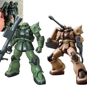 Gto Hg 1/144 조립 모델 키트 C-6 모델 3 색상 녹색/갈색/흰색 자쿠 캐논 Ver 액션 피규어 로봇 플라스틱 장난감 어린이 선물