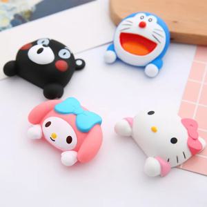 Sanrio 헬로 키티 3D 스위치 스티커 귀여운 만화 마이 멜로디 벽 소켓 커버 장식 스티커 룸 장식 휴일 선물