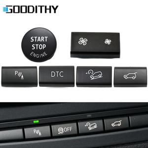 BMW X5 X6 E70 E71 E72 대시 보드 팬 볼륨 레이더 버튼 AC 벤트 그릴 뒷 트렁크 스위치 시작 중지 키 커버 교체