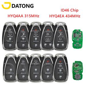 Datong World Car Remote Key Fit For Chevrolet Cruze Malibu Spark Camaro Equinox 2016 2017 2018 315/434Mhz ID46 HYQ4BAA hyq4be