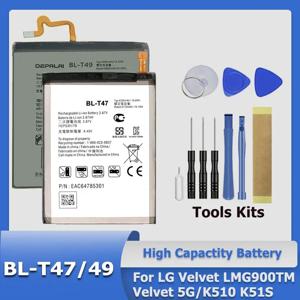 고품질 BL-T47 BL-T46 BL-T49 BL-T48 배터리 LG V60 ThinQ LMV600VM STYLO 6 LM-Q730MM K510 K51S LM-K410BMW LM-K51+도구