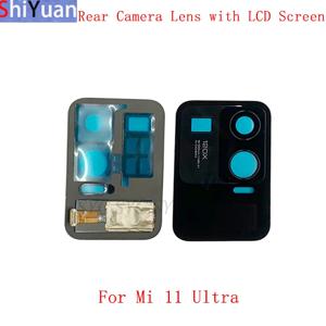 Xiaomi Mi 11 Ultra 카메라 유리 렌즈 교체 수리 부품 용 LCD 터치 스크린이있는 후면 후면 카메라 렌즈