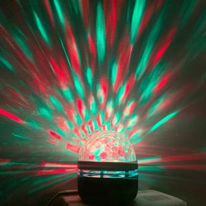 USB 전원 LED 무대 조명, DJ 디스코 라이트 프로젝터, 레이저 램프 사운드 활성화, 레드 그린 스트로브 라이트, 매직 볼, 크리스마스 파티 라이트