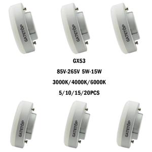5-20PCS LED 스포트라이트 GX53 옷장 조명 그릴 조명 AC85-265V 5W/7W/9W/12W/15W 120Degree 깜박임 없음 인테리어 용 높은 루멘