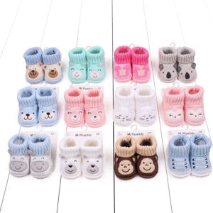 아기 양말 귀여운 동물 Deasign 부드러운 면 9.5cm 0-6 개월 유아 소년과 소녀 실내 Prewalking 고품질 NewFashion