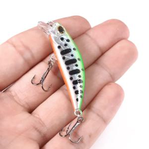 1Pcs 5.8Cm 5.4g Pesca Jerkbait 미끼 싱킹 미노우 낚시 미끼 하드 미끼 블랙 미노우 Wobbler 낚시 태클