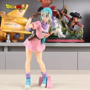 애니메이션 만화 드래곤볼 Z Bulma PVC 액션 피규어, 귀여운 조각상 모델 피규어, 수집 인형 장난감 선물, 25cm