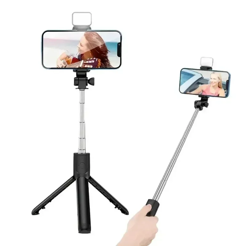 360 회전 셀카봉 Toneof 삼각대 포토 폴 멀티 모드 카메라 소재 개폐식 및 미니 휴대폰 셀카 유물