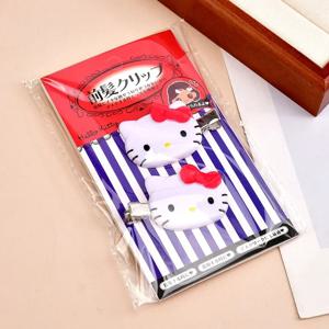 Sanrio 헬로 키티 프론트 머리핀 앞머리 클립 일본에서 수입 만화 캐릭터 머리 장식 액세서리 소녀 생일 선물