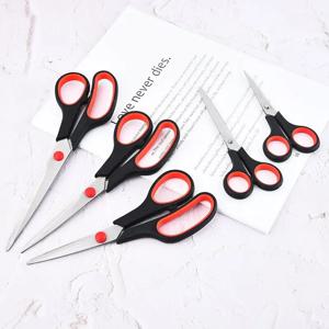 3pcs 스테인레스 스틸 가위 학생 문구 가위 가정용 다기능 사무실 재단사 가위 손 절단 새로운