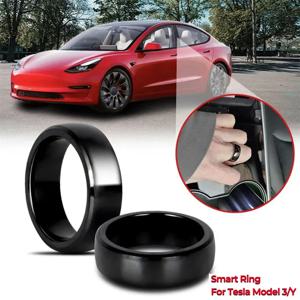 스마트 키 링 NFC 방수 세라믹 링 Tesla Model 3 Model Y 용 기존 카드 칩으로 제작 된 자동차 키 카드 키 Fob 교체