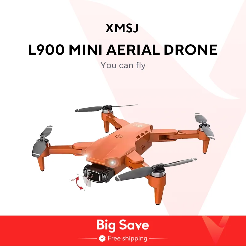 드론 L900 프로 4K 전문 5G GPS HD 듀얼 카메라 사진, 브러시리스 접이식 쿼드콥터 RC 거리 1.2km 드론 장난감