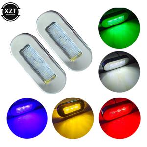 범용 2W 12V DC 흰색/파란색/녹색 3 LED 해양 스테인레스 스틸 수중 폰툰 방수 보트 Transom 라이트 IP