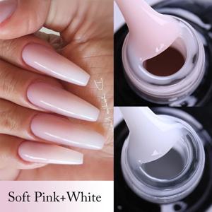 UR SUGAR 7ml 익스텐션 젤 화이트 핑크 누드 세미 퍼머넌트 아크릴 익스텐션 네일 아트 하이브리드 바니시 UV Led 하드 젤 매니큐어