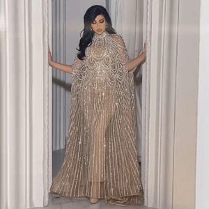 Sharon Said 아랍어 여성 결혼식을위한 럭셔리 페르시 두바이 누드 이브닝 드레스 우아한 Kaftan 공식 파티 가운 SS780 맞춤형