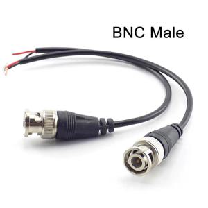 2pcs BNC 남성 커넥터-여성 어댑터 DC 전원 피그 테일 케이블 라인 BNC 커넥터 와이어 CCTV 카메라 보안 시스템 D5