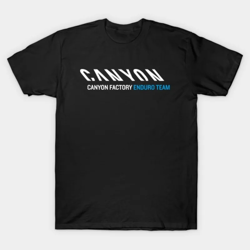 남성 티셔츠 CANYON BICYCLE Tshirt 그래픽 인쇄 럭셔리 브랜드 스타일 잠옷 Nightshirt Tee Tops Clothing