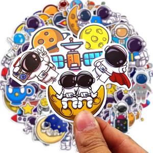 40-240pcs 우주 비행사 우주 비행사 스티커 만화 귀여운 데칼 장난감 편지지 기타 전화 노트북 수하물 자동차 낙서 어린이 스티커