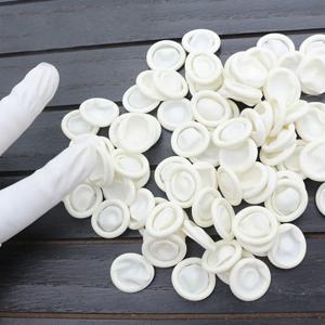 20Pcs/100Pcs 일회용 라텍스 고무 손가락 침대 세트 손가락 끝 보호 장갑