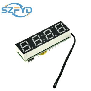 빨간색 파란색 녹색 흰색 3 In 1 LED DS1302 R8025T 디지털 시계 온도 전압 모듈 시간 온도계 전압계 보드 DC 5V-30