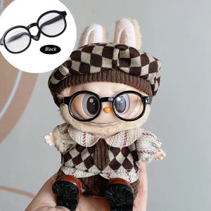 Labubu 액세서리 용 6.5cm 안경 Labubu 인형 용 투명 플라스틱 안경 DIY 장난감 인형 안경 액세서리 용 봉제 인형