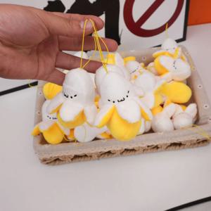 1-20 Pcs 남여 가방 펜던트 참 봉제 인형 껍질을 벗긴 바나나 귀여운 카와이 달콤한 유행 가방 액세서리 다기능 키 체인