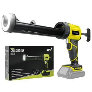 전기 코킹 건 10oz/300ml 무선 코킹 건 Dewalt 20V 배터리용 LED 조명이 있는 4가지 조절 가능한 속도(배터리 없음)