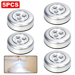 5PCS 밤 LED 빛 캐비닛 빛 아래 LED 무선 벽 램프 터치 스위치 머리맡 램프 배터리 전원 침실 LED 야간 조명