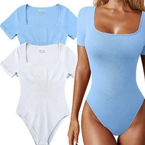 여성 슬리밍 스퀘어 넥 전신 셰이퍼 바디 슈트 허리 트레이너 엉덩이 기중 팬티 배꼽 컨트롤 란제리 요가 Shapewear