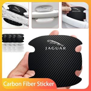 4pcs 자동차 도어 핸들 스티커 탄소 섬유 흠집 Jaguar XF XE XJ F-Pace X-Type S-Type F-Type E-Pace I-PACE XK