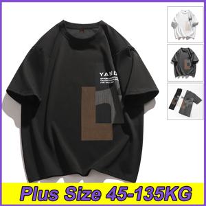 여성 레저 플러스 사이즈 티셔츠 야외 스포츠 아이스 실크 티 45-135KG 여름 루즈핏 청소년 캐주얼 티셔츠 라운드넥 탑 M-8XL