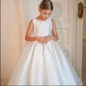 Congtou 꽃 소녀 레이스 Backles Tulle Backless 웨딩 빈티지 어린 소녀 미인 대회 공주 키즈 가운
