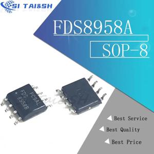 10PCS FDS8958A FDS8958 8958A MOSFET SO8 COMP N-P-CH T/R 새로운 오리지널 데이터 시스템