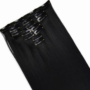 TOPREETY 내열성 B5 합성 섬유 130gr 헤어 익스텐션의 스트레이트 클립 7006