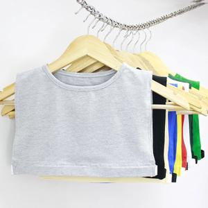 숙녀 여성의 가짜 칼라 코튼 라운드 분리형 가짜 칼라 하프 탑 장식 넥타이 거짓 블라우스 Neckwear 액세서리