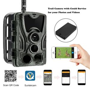 4K 라이브 쇼 APP Clould 서비스 사냥 흔적 카메라 HC801PROLI 스트림 미디어 5000Mah 충전기 배터리 4G 30MP 야간 투시경