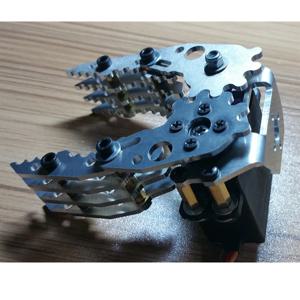 실버 메탈 로봇 클로 알루미늄 합금 그리퍼 로봇 팔 손 MG996r 서보, 아두이노 DIY 프로젝트 스템 장난감 부품