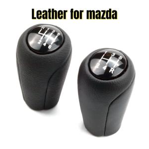 MAZDA 3 BK BL 5 CR CW 6 II GH CX-7 ER MX-5 NC III 23 MT 가죽 시프터 레버 암 헤드볼용 가죽 5/6단 기어 시프트 노브