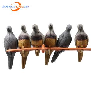 6pcs 양궁 대상 3D 동물 대상 비둘기 미끼 EVA 폼 중공 슈팅 대상 야외 사냥 훈련 게임 빈 내부