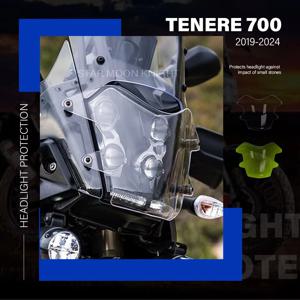 오토바이 액세서리 아크릴 헤드 라이트 프로텍터 라이트 커버 보호 가드 YAMAHA Tenere 700 Tenere700 XT700Z 2019-2024